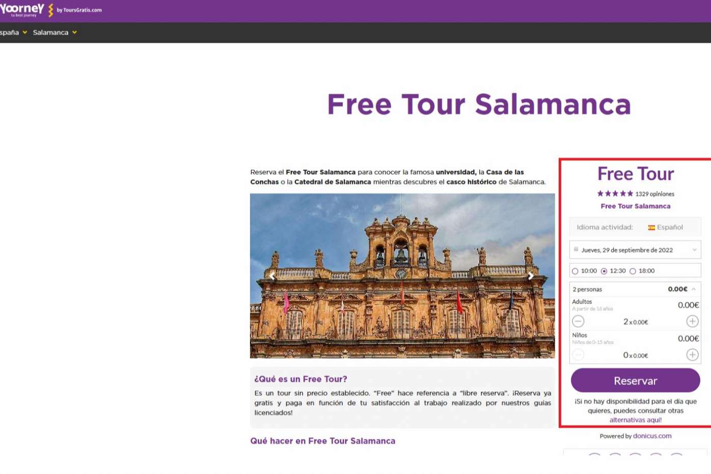¿Cuáles son las principales ventajas de usar un sistema para reservar con anterioridad plazas de free tour?, por Yoorney