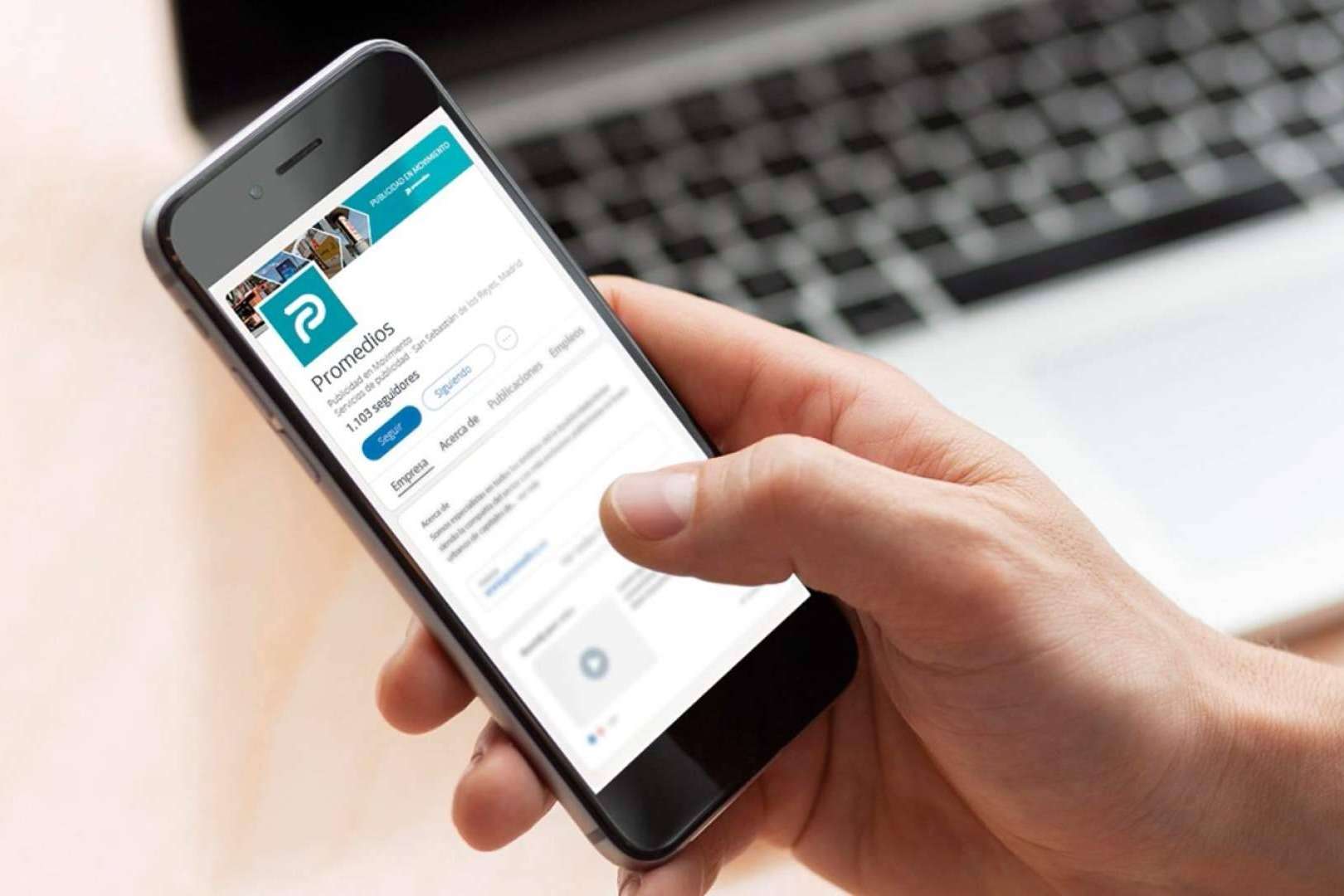 Renovación de la imagen de marca de la empresa de publicidad exterior Promedios