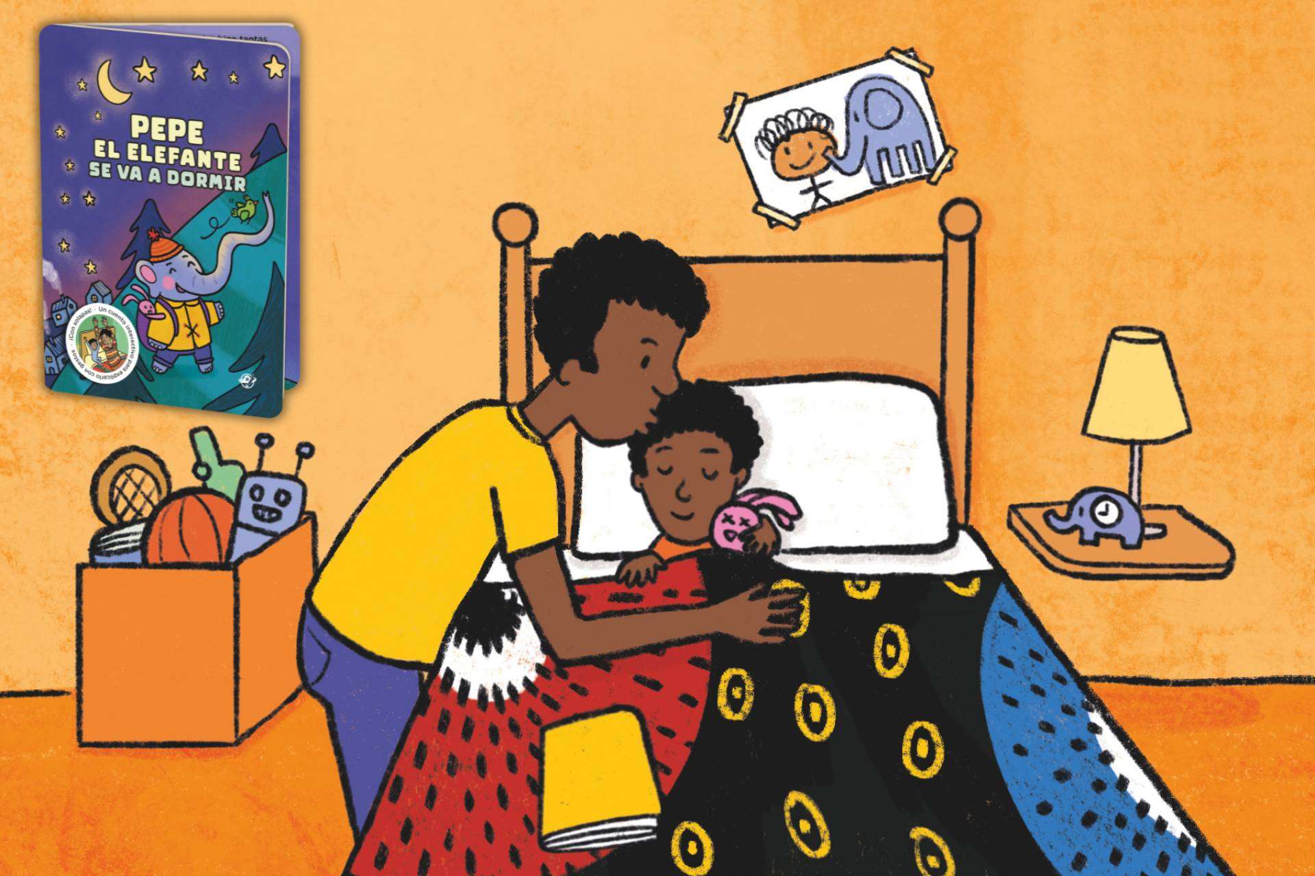 Llega a las librerías 'Pepe el elefante se va a dormir', un nuevo concepto de libro interactivo para niños de 2 a 4 años
