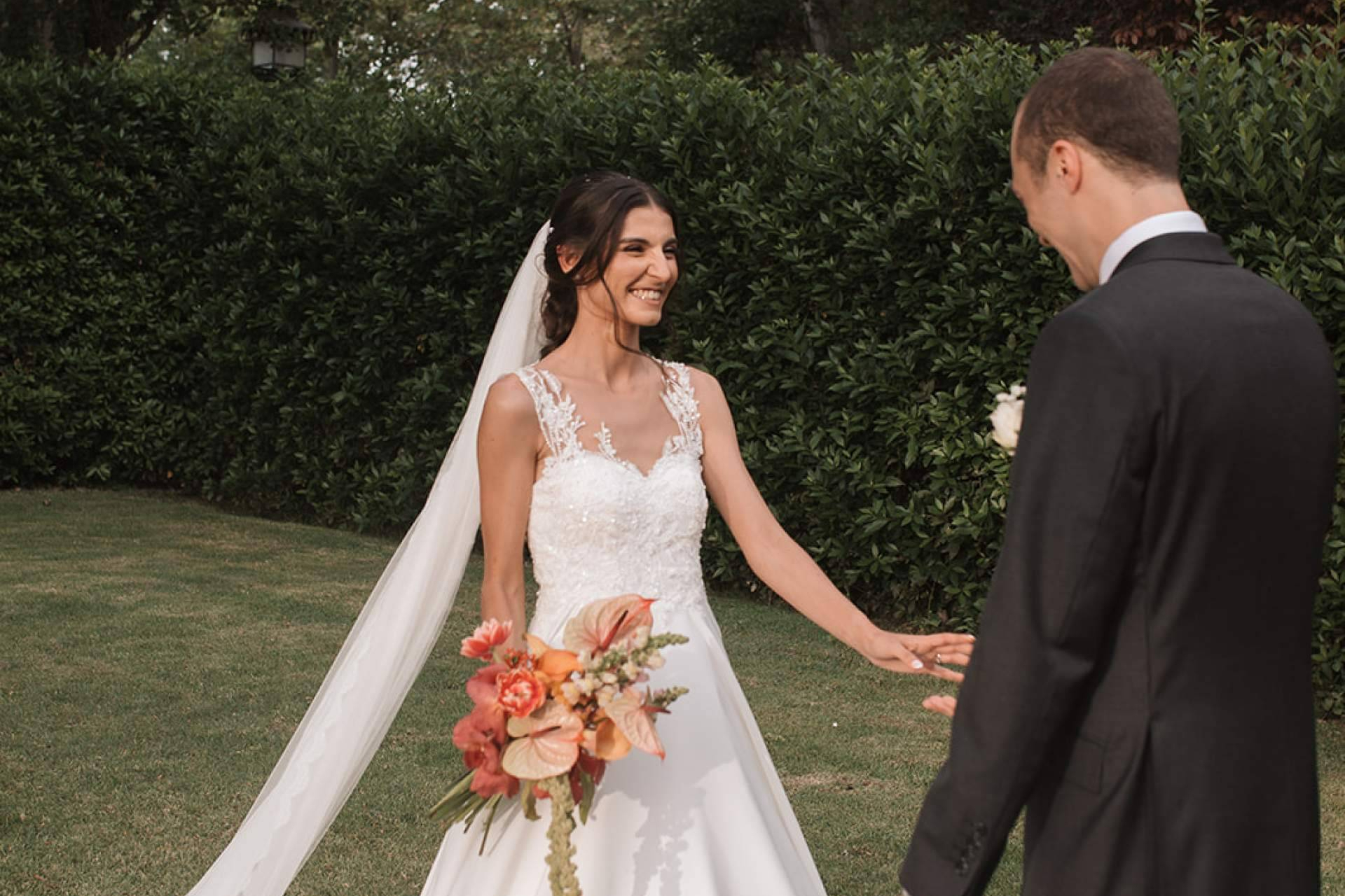 La boda de Lara; dos obras maestras de alta costura firmadas por Valérie Moreau