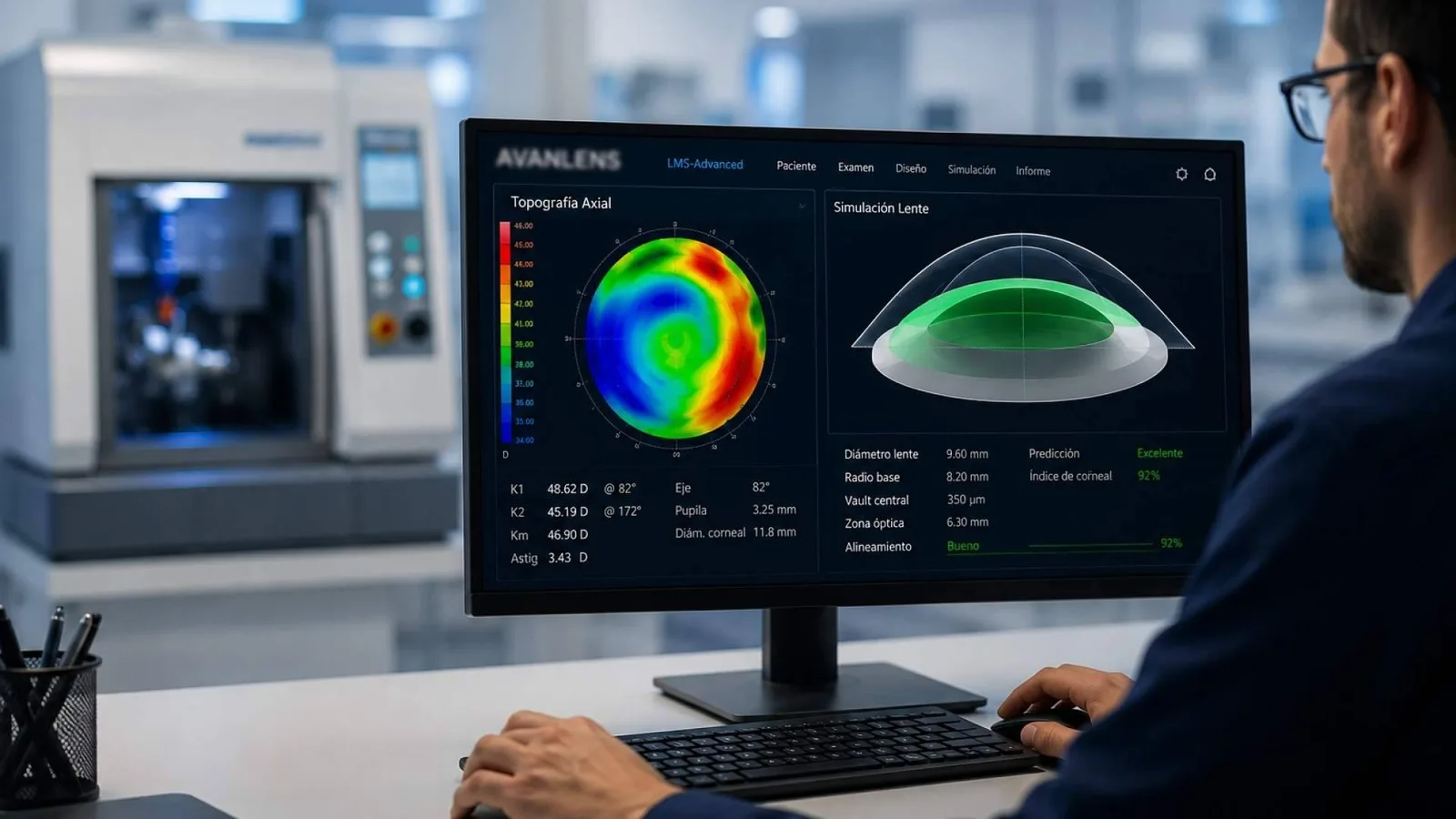 AVANLENS; la IA revoluciona la adaptación de lentes para córneas irregulares, queratocono y Orto-K